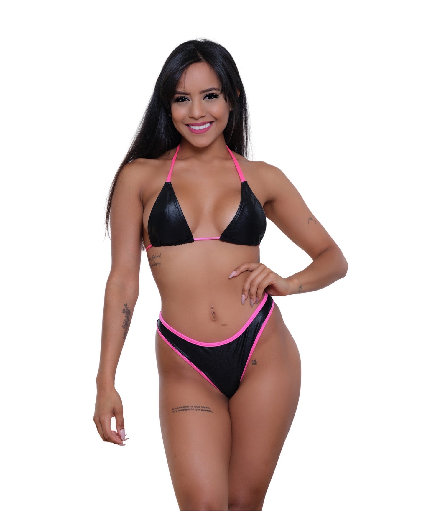 2 Piece Bikini Featuring  A High Leg Design